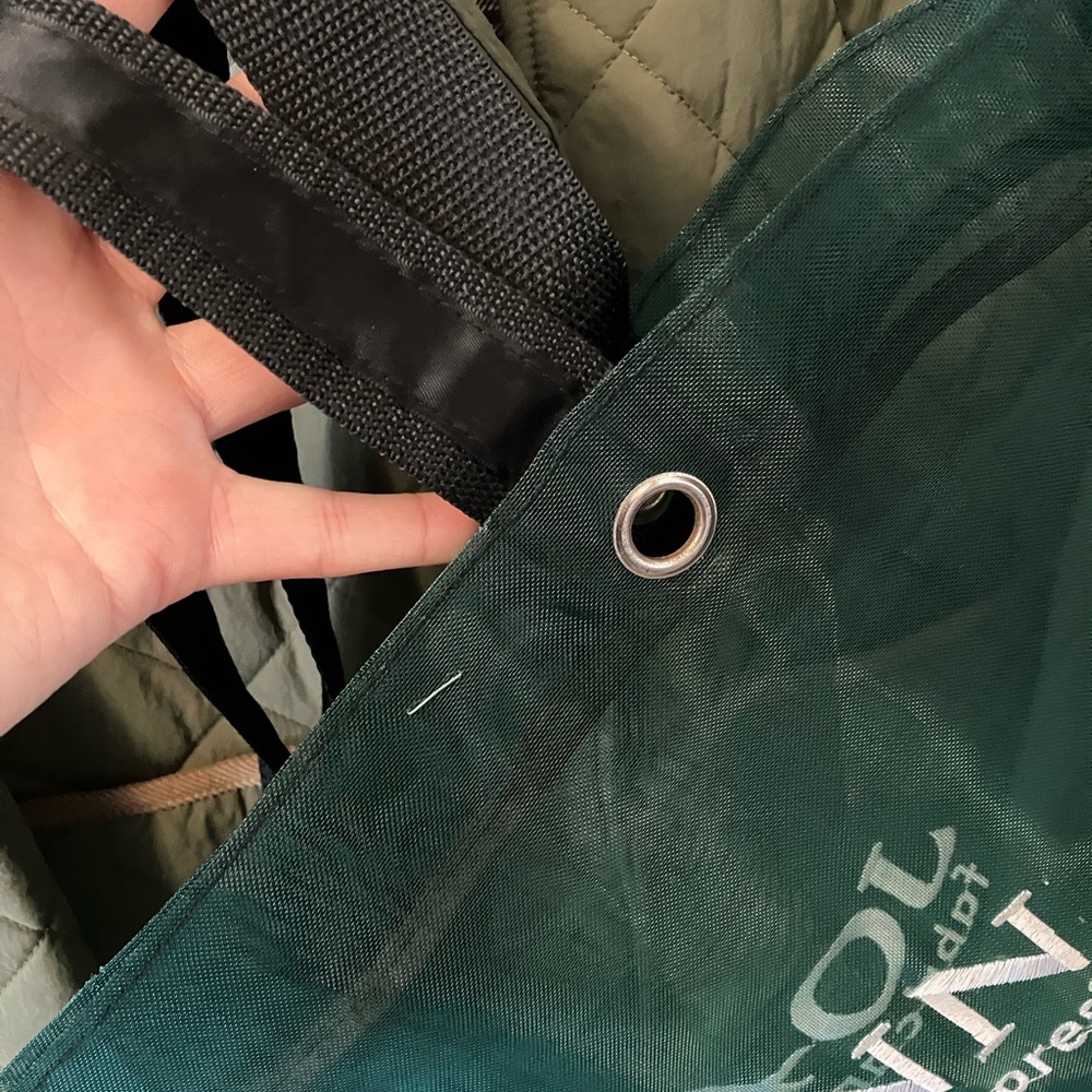 Green Mesh JoAnn Fabrics Shopping Tote Bag - Picture 6 of 7